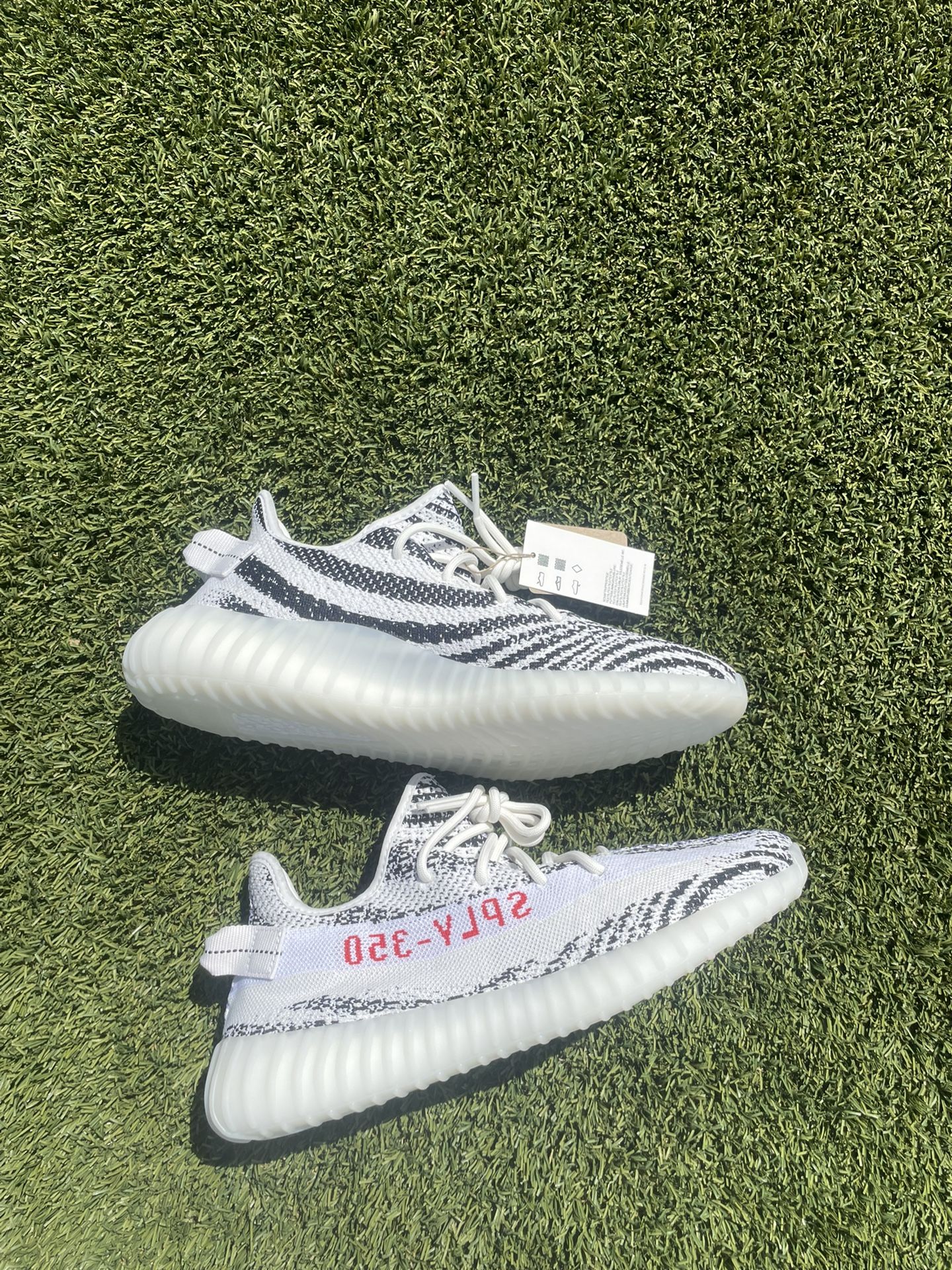 Red Zebra Sneakers Yeezy White Red Size Adidas Yeezy Boost 350 V2 Low Zebra  889773948258|