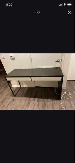 Black desk
