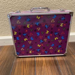 Purple Travel Case for Dolls, Toys, and Makeup