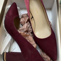 Suede Burgundy Shoes