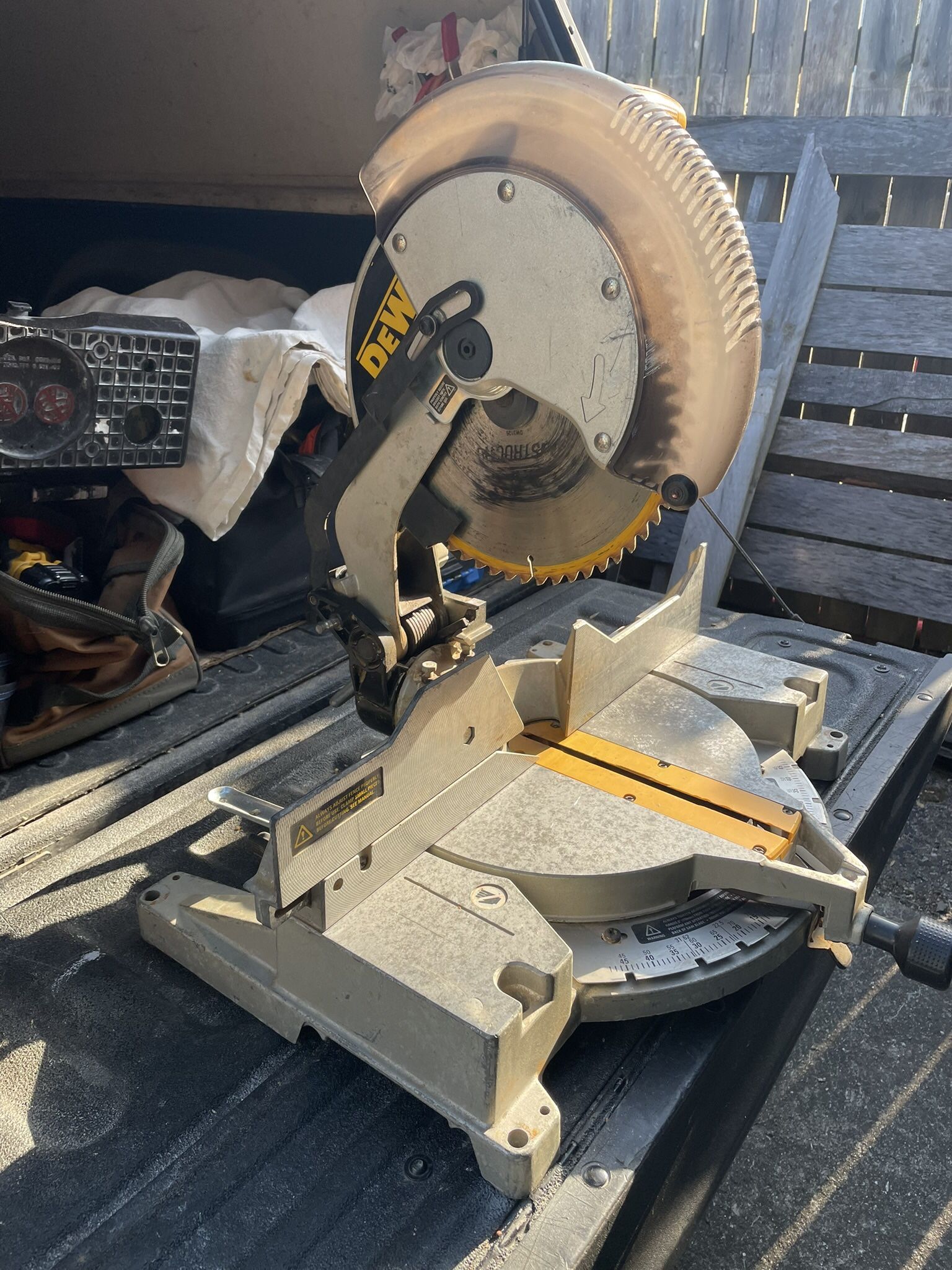 Used Dewalt 12inch Single Bevel Compound Miter Saw