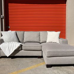 Gray L-Shaped Couch with Free delivery!