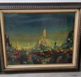 MARTIN ROLLAND OIL IN CANVAS SIGNED