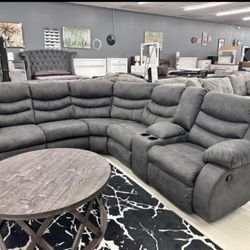 Reclining Sectional In Stock For Fast Delivery 