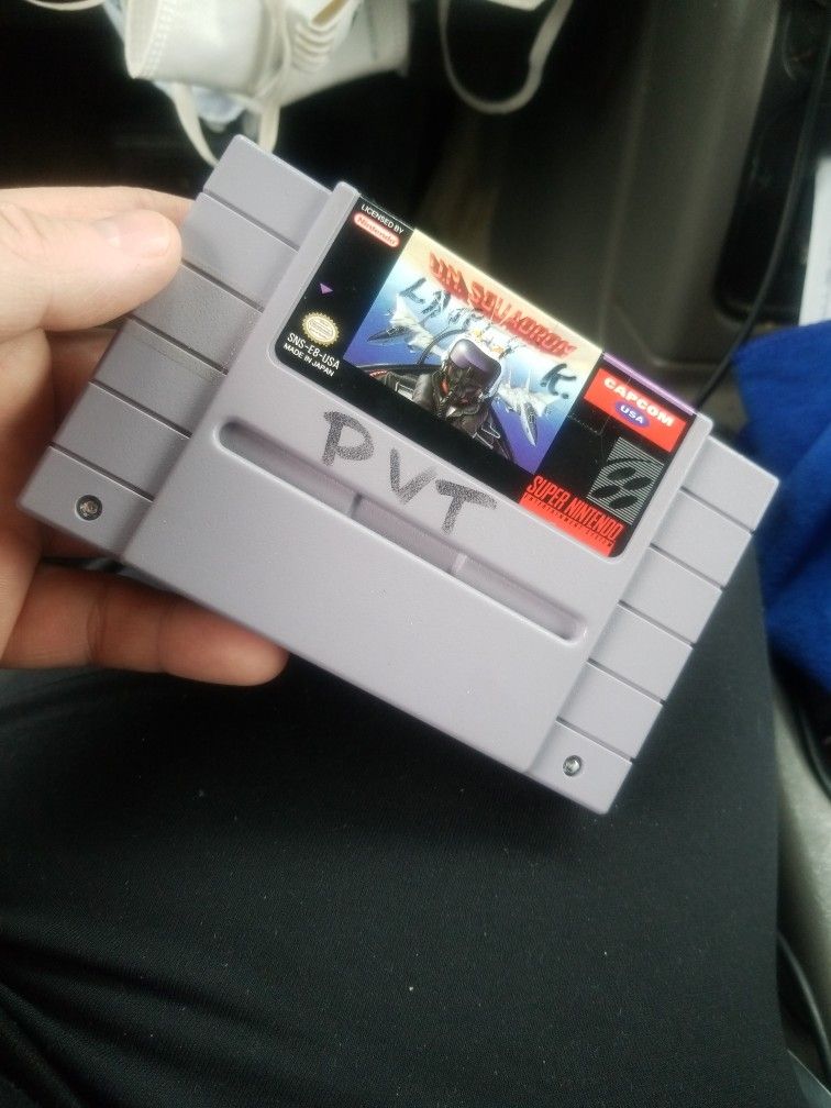 Super Nintendo U.n. Squadron Authentic Works perfectly