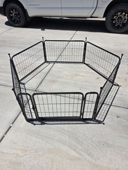 6 panel 17" heavy duty metal dog playpen