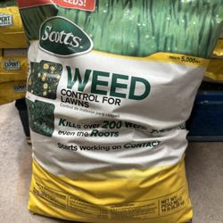 Scotts Weed Control for Lawns, Controls Over 200 Weed Types, 5,000 sq. ft., 14lbs.