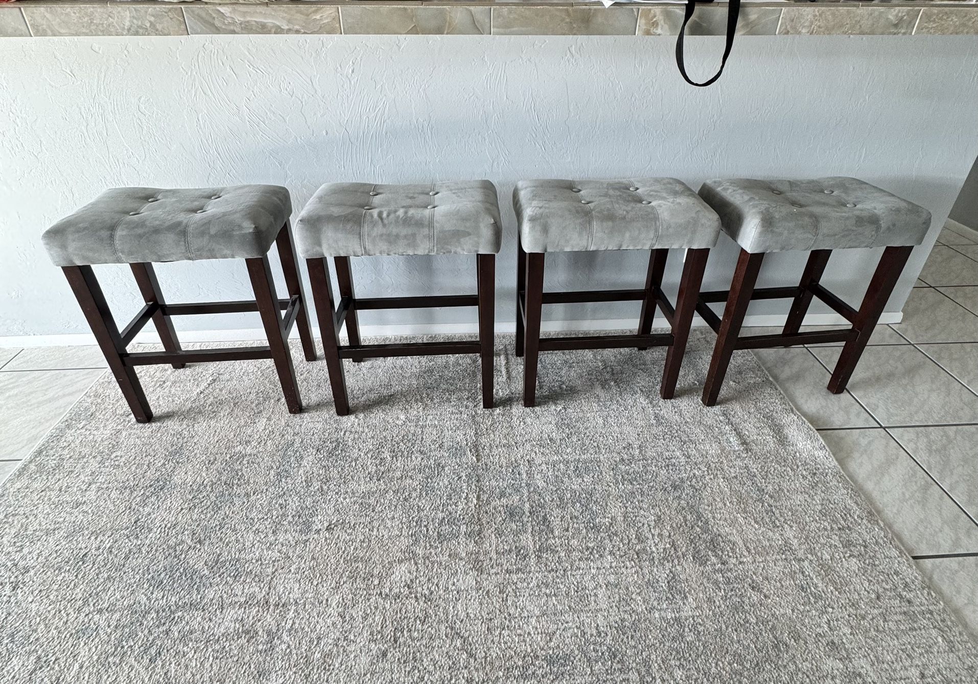 Set Of Four Counter Height Barstools
