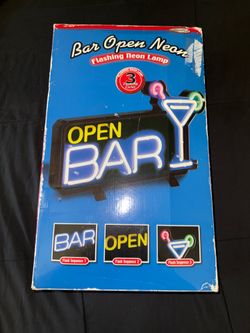 Neon Bar Sign Y2K new in box