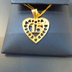 14k   1.4gr  Pendant Birthday 