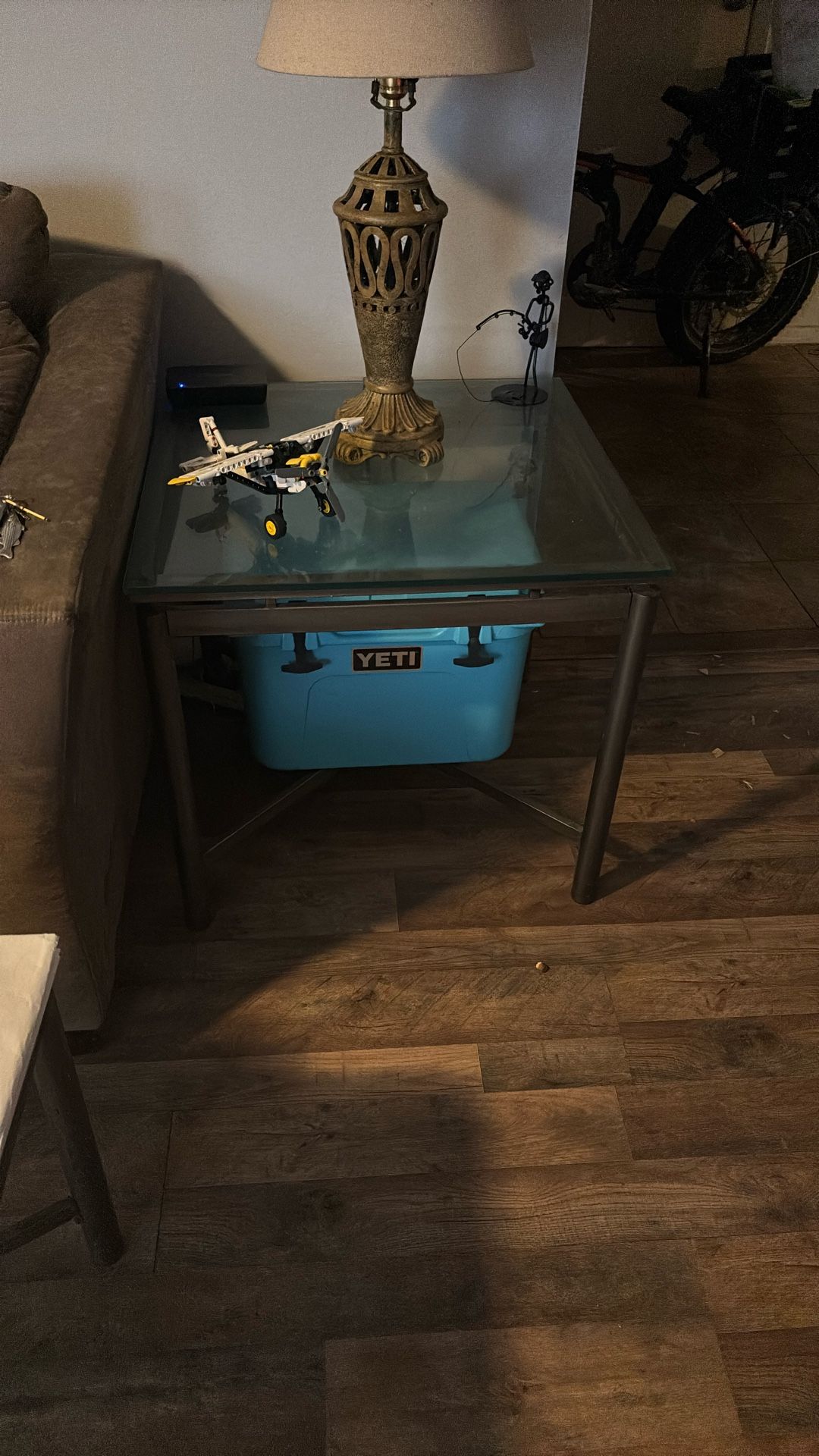 Glass End Table
