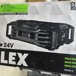 New Flex Tools 24V Stack Pack Jobsite Speaker FX5361