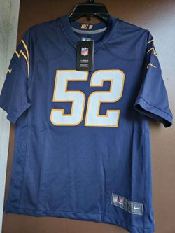 BRAND NEW WITH TAGS NIKE NFL LOS ANGELES CHARGERS NAVY KHALIL MACK #52 YOUTH LARGE JERSEY