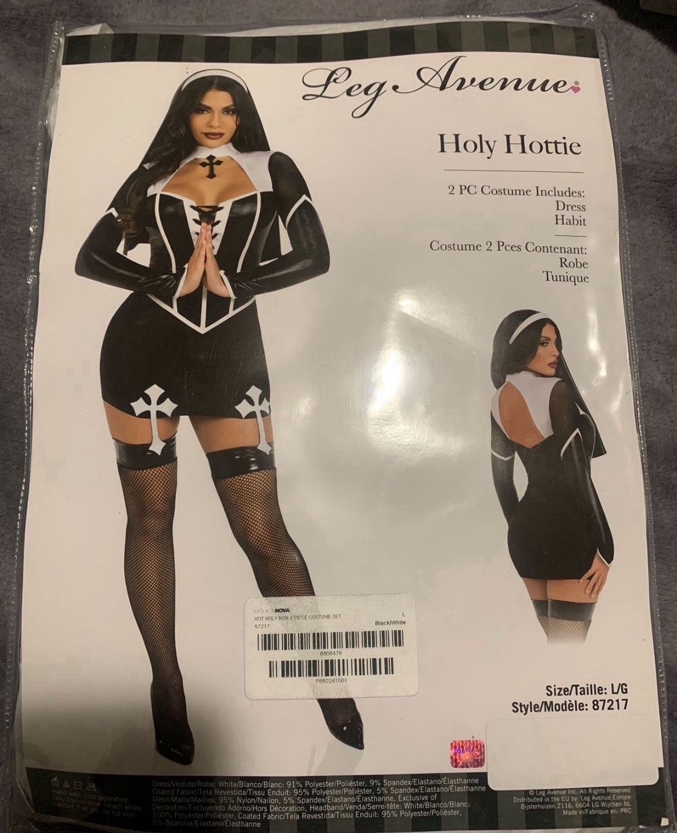 Brand New Sexy Nun Costume Size Large