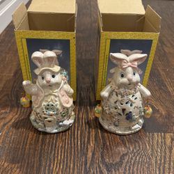 Vintage New In Box Designspirations Rabbit Votive Candle Holder