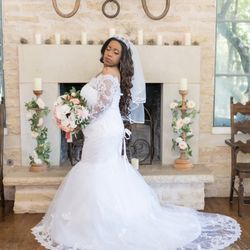Wedding Dress And Underskirt
