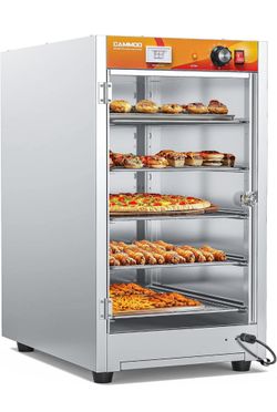 133Qt 5-Tier 900W Commercial Food Warmer w/ 304 Blued Stainless Steel Heating Element, Adjustable Shelf, Electric Catering  Cabinet X-13