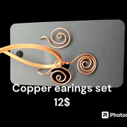 Copper Earings Set 