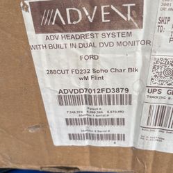 Headrest System With Built DVD Monitor
