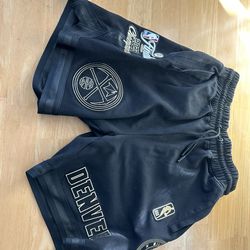 PRO Denver Nuggets Black Gold 2023 NBA Finals Champions Basketball Shorts Size