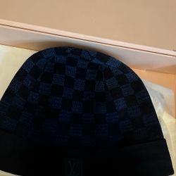 Louis Vuitton Navy Damier Gradient Beanie