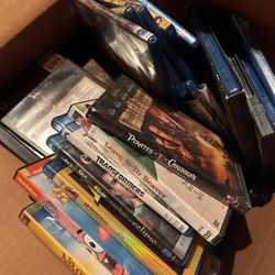 BOX OF DVDS (over 30) 