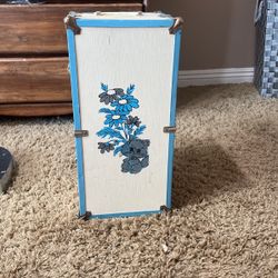 Vintage Ginny Vogue Doll Box With Floral Cat Design 