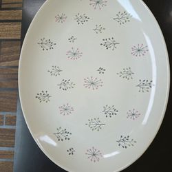 Mid Century Franciscan Platter 17 3/4" Not Starburst But Same Era