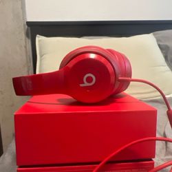 Red Beats Headphones 