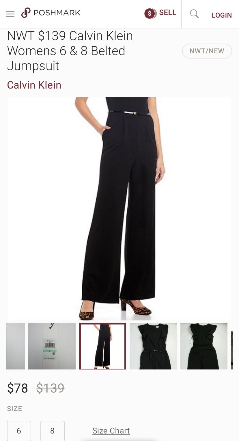 Calvin Klein One Piece Jumpsuit