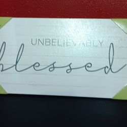 Unbelievably Blessed Wooden Wall Art