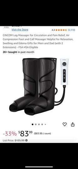 CINCOM Leg Massager for Circulation and Pain Relief