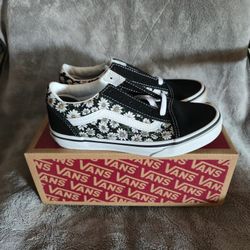 Old Skool Flower Vans Size 2
