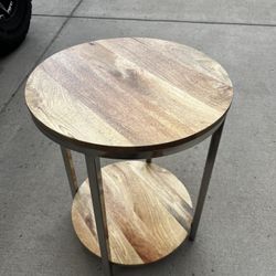 Wood End Table 
