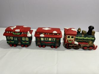 Ceramic Christmas Train Set