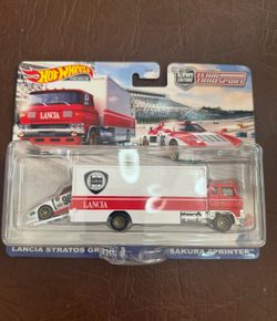 Hot Wheel Car Transport Team Transport Lancia Stratos Group 3 Sakura Sprinter