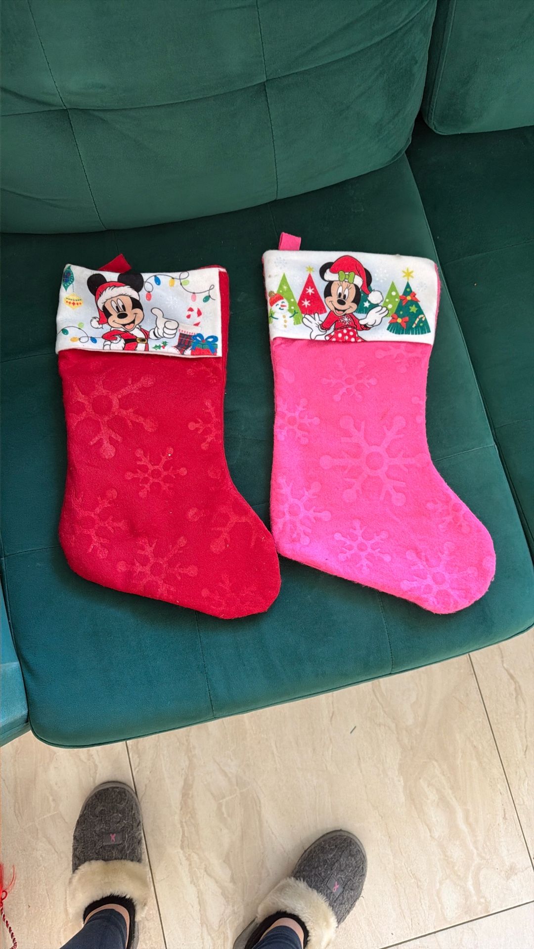 π Minnie & Mickey Christmas Stockings New! $5