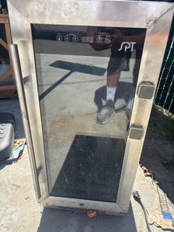 SPT Wine Cooler Stainless Steel Glass Door
