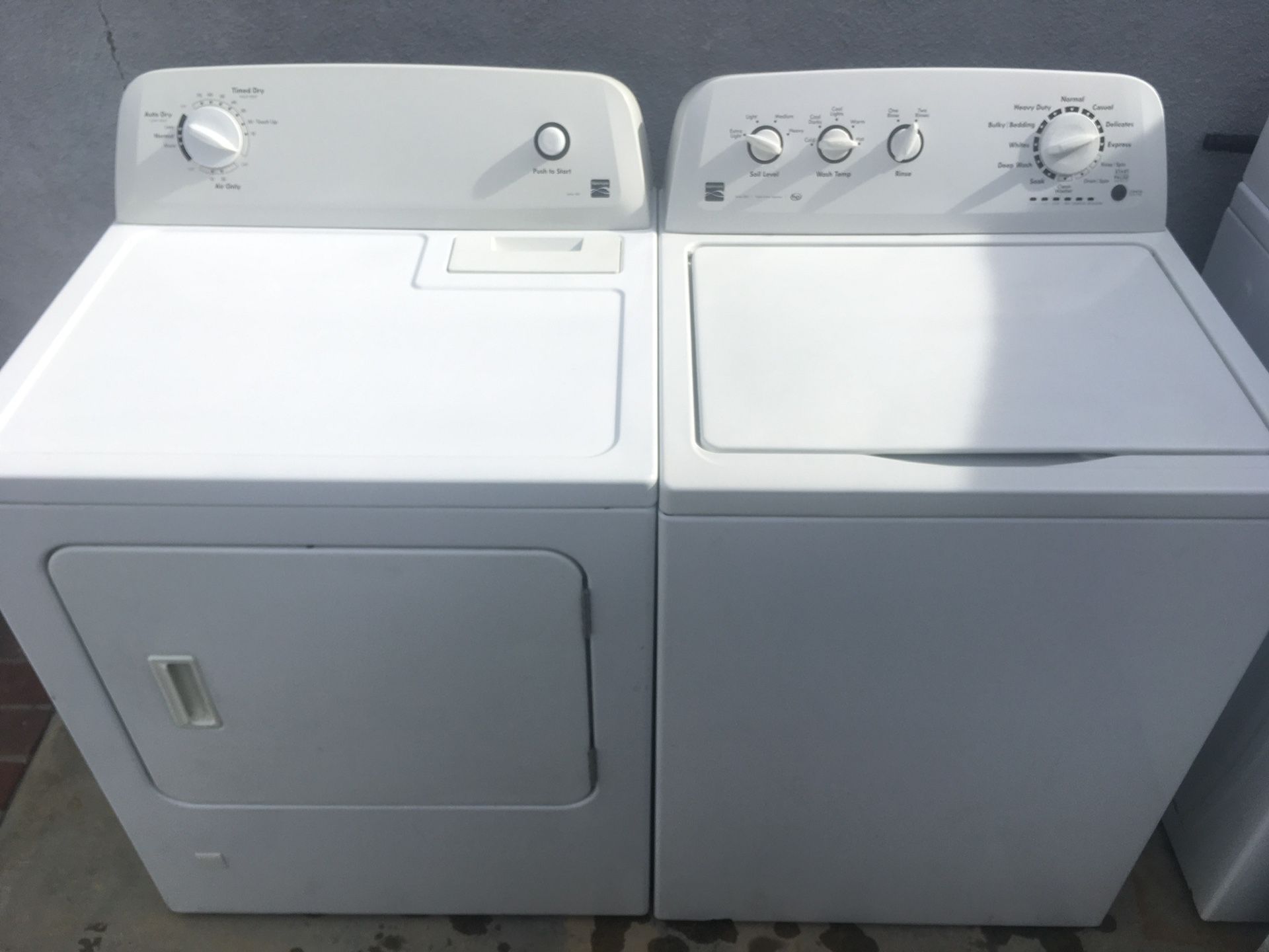 Kenmore HE washer and gas dryer. $325 delivered and installed
