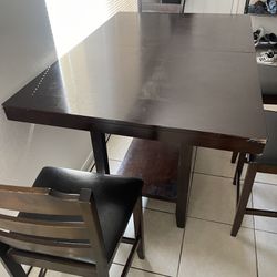 high top tables and chair
