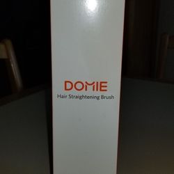 NEW IN BOX DOMIE HAIR STRAIGHTENING BRUSH.  PICK UP MIDDLEBORO ONLY FINAL SALE 