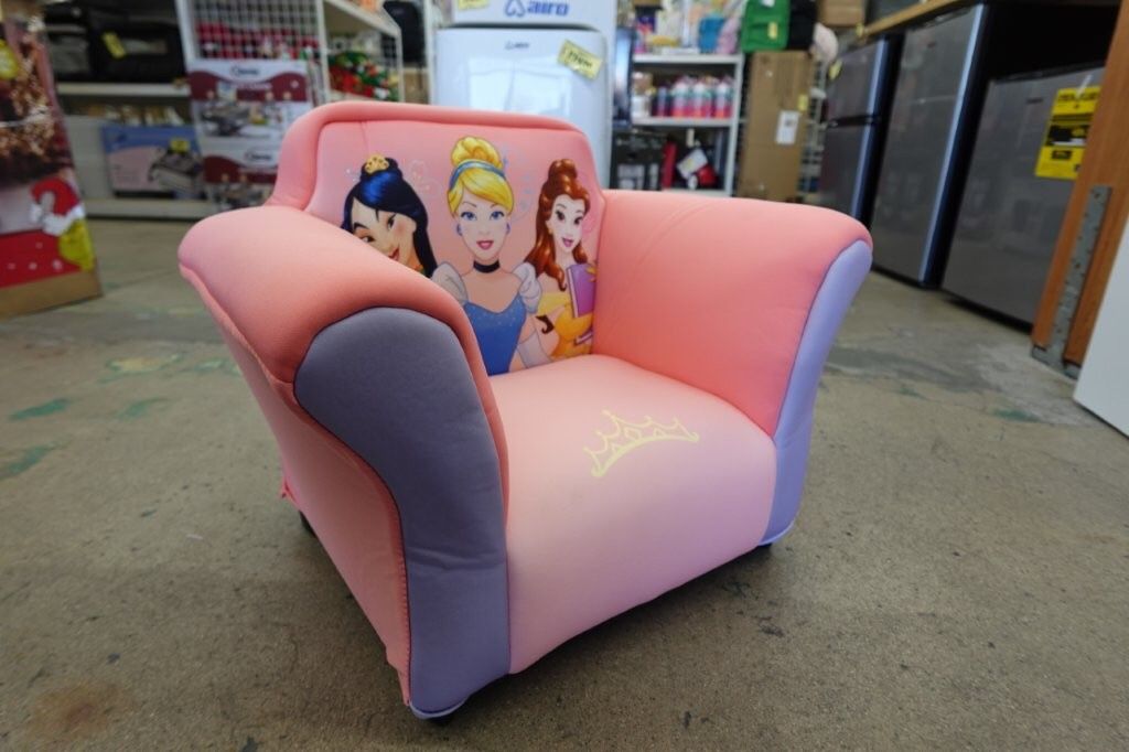 Disney Princess Kids’ Upholstered Chair, Pink