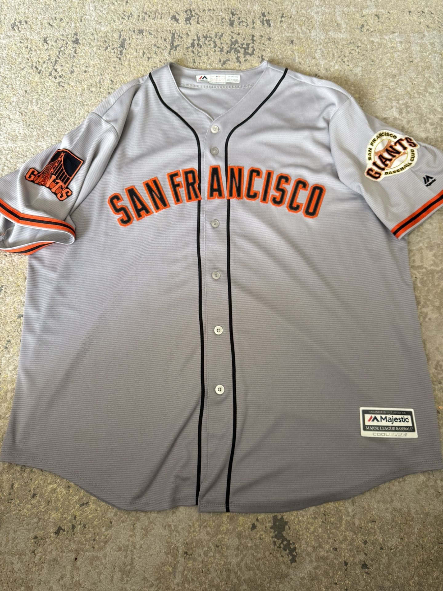 Authentic Majestic Cool Base San Francisco Giants Men’s Jersey Size 2XL Not Posey Bumgarner Pence Bonds Mays Nike Ohtani Trout
