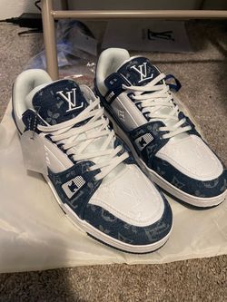 Louis Vuitton LV Trainer Denim Sneakers