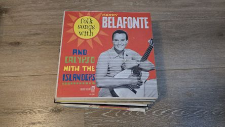 A Stack Of Vintage Records