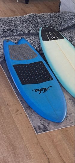 Beautiful blue Aloha 5’4 fish surfboard