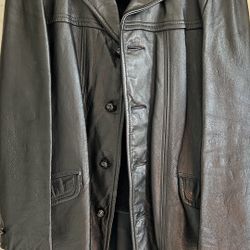 Mens Leather Jacket Large