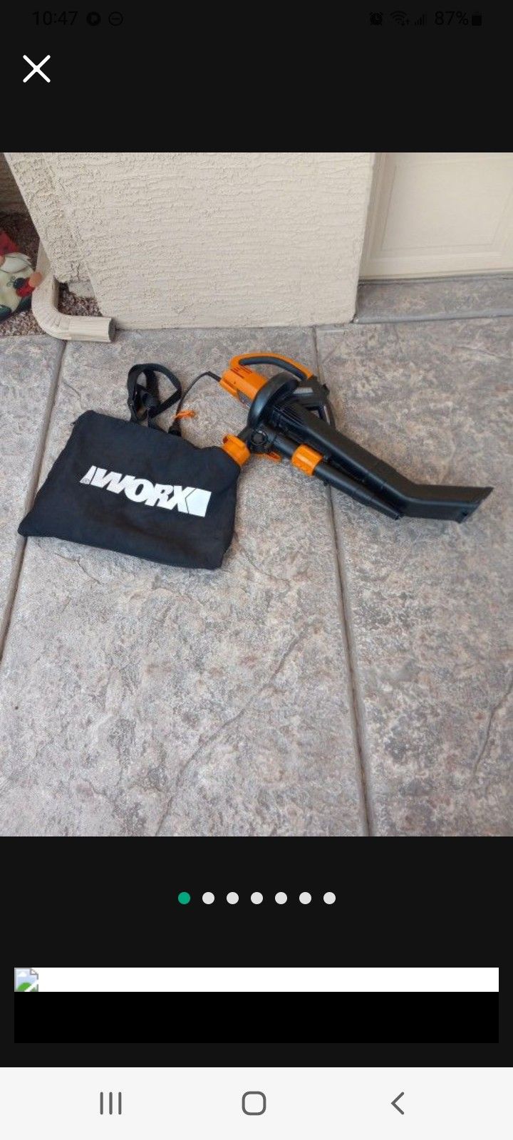 Worx TriVac Yard Vac Mulcher Blower