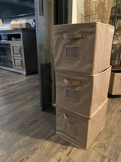 Fabric storage bins (4)