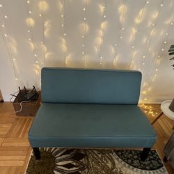 Small Teal/Green Loveseat 